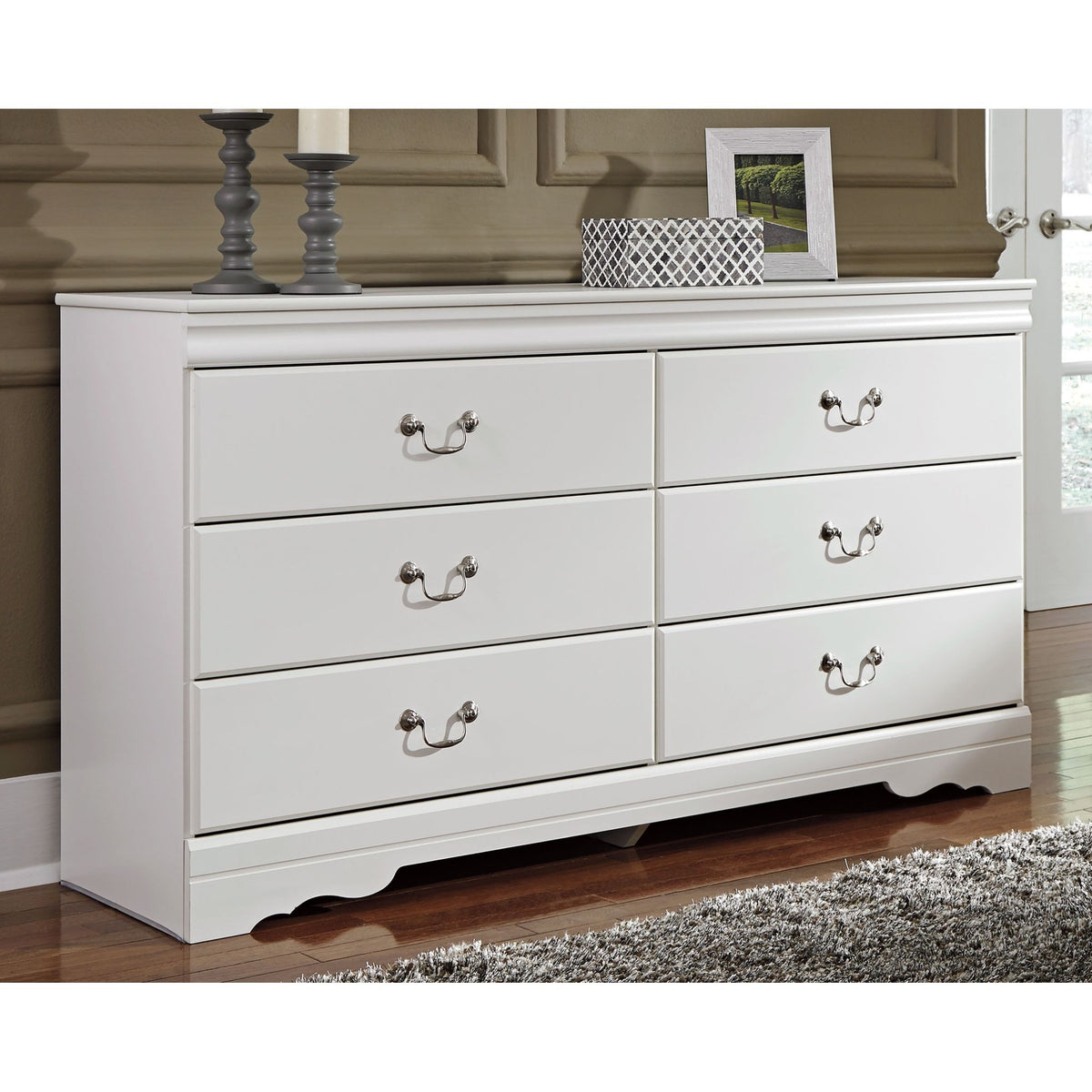 retro white dresser Anarasia Dresser - White